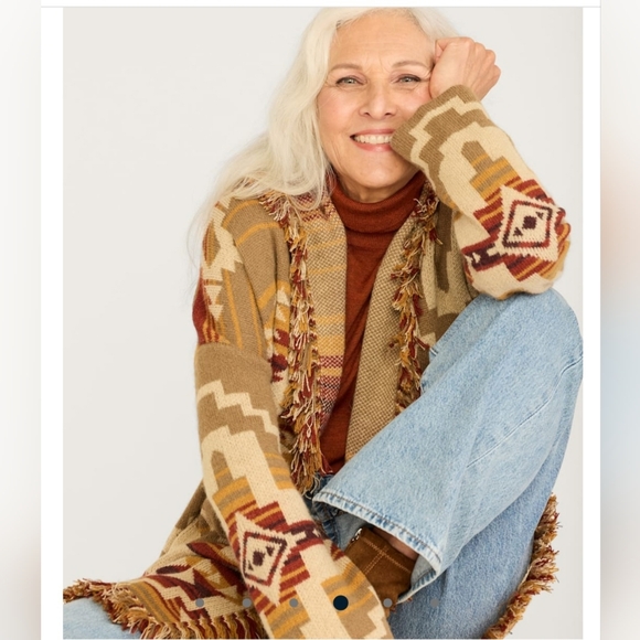 Pendleton Skamania Alpaca Cardigan In Irish Cream Multi